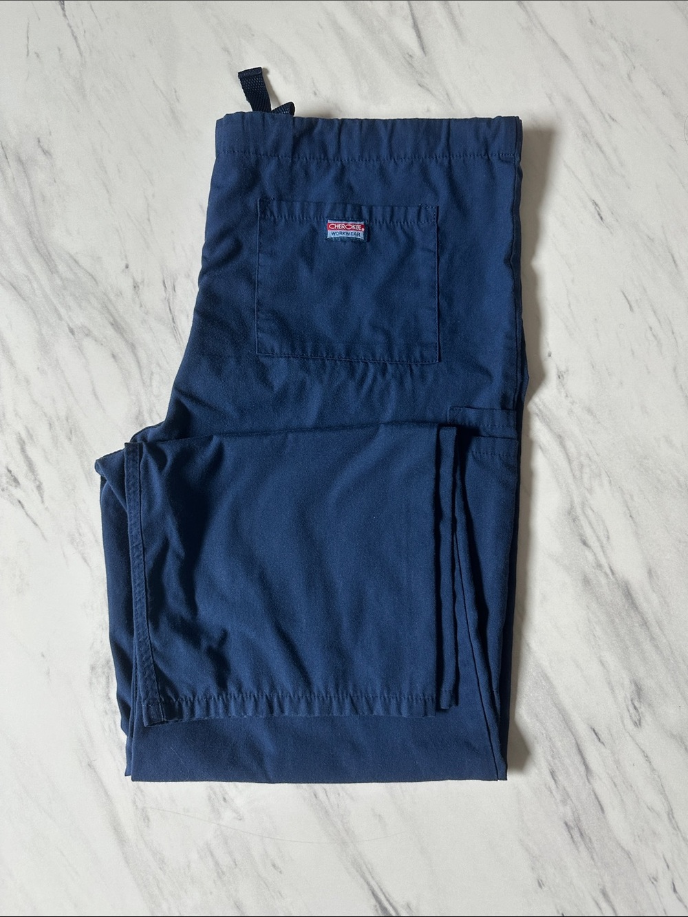 Cherokee Dark Blue Medical Scrub Pants with Utility Pocket